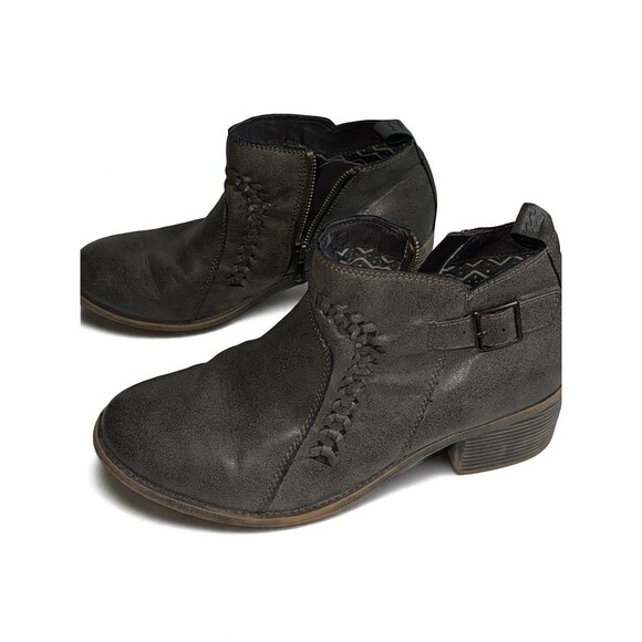Billabong Faux Leather Side Zip Ankle Boots Size 10 Western Boho Festival - Picture 2 of 13